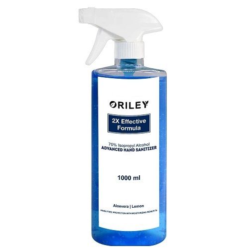 Antiseptic, Hygienically Processed Blue And White Colour Hand Sanitizers For Hand Cleaning 500 ML 