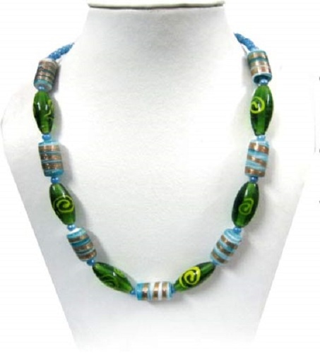 Elegant Glass Beads Necklace - Various Sizes Available, Skin Friendly and Distinctively Styled for Gifting and Special Occasions