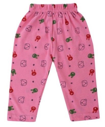 Pink Casual Style Unisex Printed Baby Legging For 0-3 Months To 2 Years Old