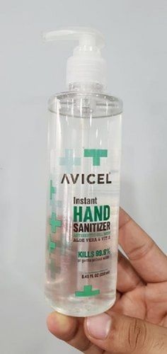 Colorless Avicel Instant Hand Sanitizer Gel Pack Size 250 ml