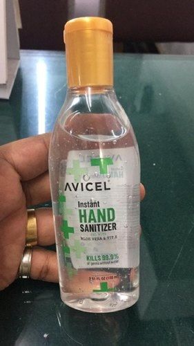 Colorless Avicel Instant Hand Sanitizer Gel With Aloe Vera Fragrance