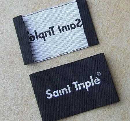 Various Customized Washable Fabric Woven Shoes Label For Footwear Industry