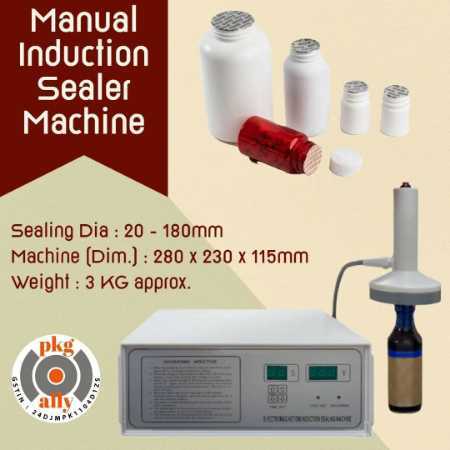 Manual Induction Aluminium Foil Sealer Machine For Healthcare & Pharmaceutical Industry