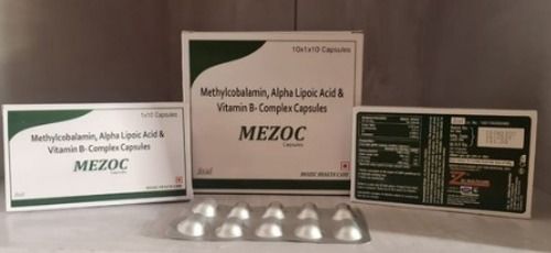 Methylcobalmin, Alpha Liopoic Acid & Pyridoxine Hydrochloride Capsules Ingredients: Methycolamin