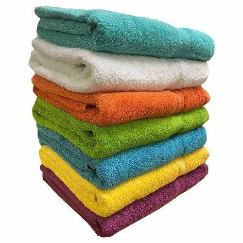 Multi Colored Skin Friendly Rectangular Shape Pure Cotton Dobby Bath Towel Age Group: Adults