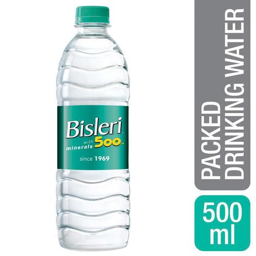 Round Shape Bisleri Water Bottle 500ml with Screw Cap