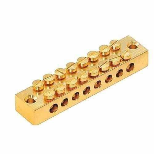 Metallic Shocked Proof Electric Brass Terminal Block For Electronic Connectors