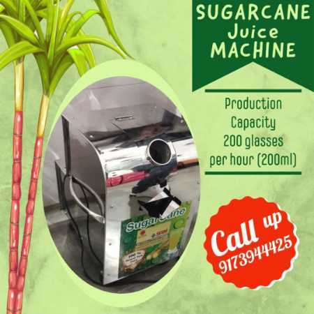 Sugarcane Juice Machine With Capacity 200 Glasses/hr (200ml) For Agriculture