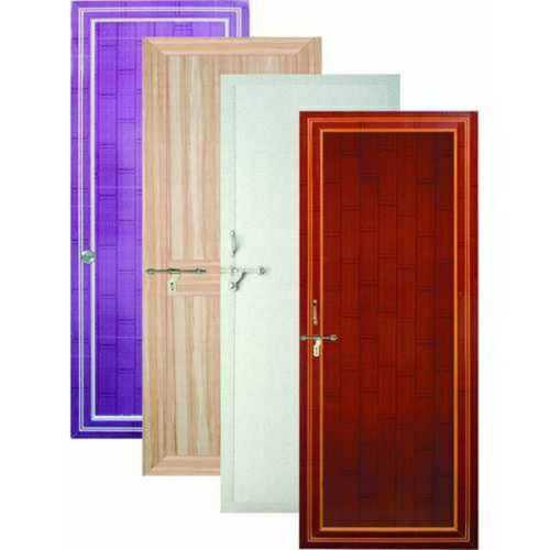 Brown 100 To 200 Mm Thickness Rectangular Pvc Entry Door