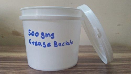 250 Gram To 26 Liter Capacity White Plastic Grease Packing Container And Pail Hardness: Rigid