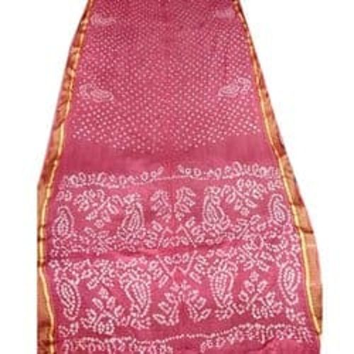 Winter Cotton Silk Party Wear Patch Work And Pink And White Printed Sarees