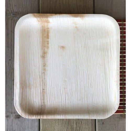 Disposable Odorless 8x8 Inch Square Organic Areca Leaf Food Serving Plates
