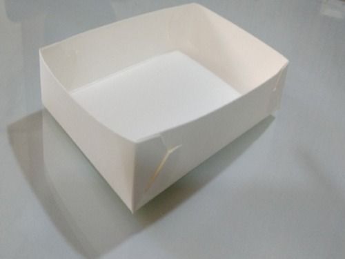 Recyclable And Disposable White Food Double Poly-Coated Paper Boat Tray Application: Parties