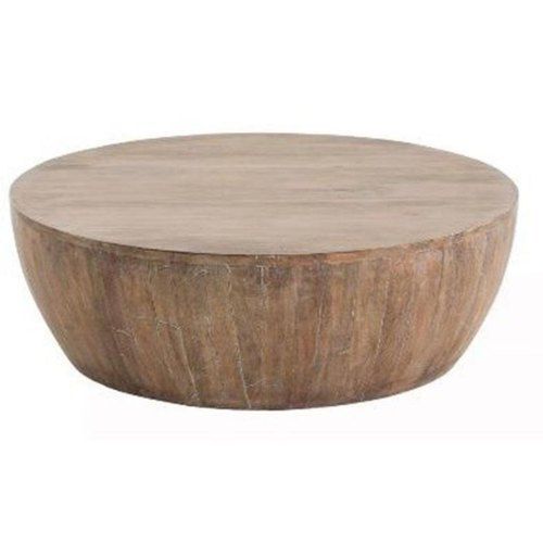 Round Shape Modern Design Polished Finished Coffee Table for Restaurant