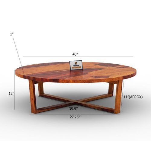 Termite Resistant 18 Inch Height Solid Wooden Coffee Table for Restaurant