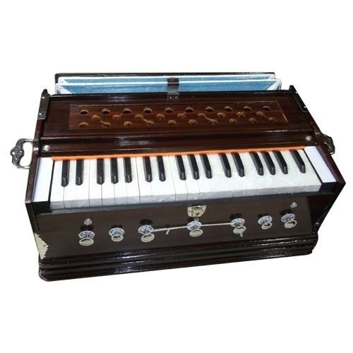 Harmonium - Sagwan & Teak Wood, 39 Keys, 7 Stop Knobs | Professional Singing, Manual Power Source, Non-Electric, Brown Finish, Weight: 10-12 Kg