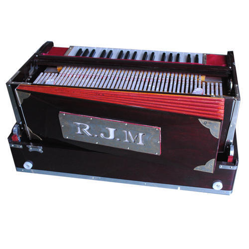Harmonium - Sagwan & Teak Wood, 37 Keys, 9 Stop Knobs | Professional Singing Instrument, Manual Power Source, Brown Finish