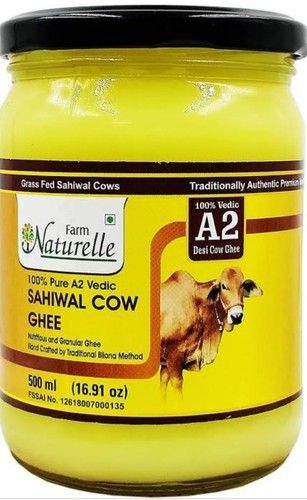 A2 Cow Ghee From Grass Fed Desi Sahiwal Cow's Milk Made 500 Ml