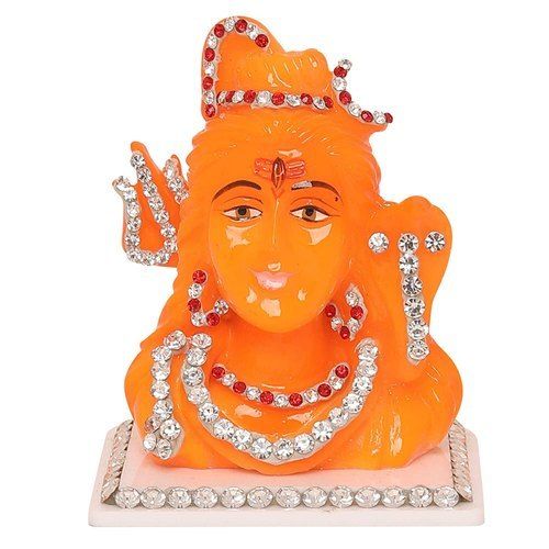 Eco-Friendly Colorfastness Scratch Proof Dust Resistance Orange Shiva Goddess Idol