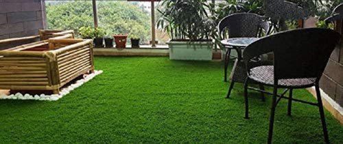 Dust Resistance Easy To Clean Skin Friendliness Green Rectangle Artificial Grass Carpet Backing Material: Rubber