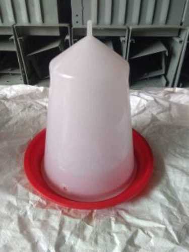 Red and White Plastic Coated Colour Poultry Drinker, Capacity 2.5 Litre