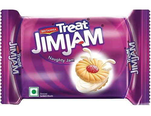 Tasty And Healthy Britannia Treat - Jim Jam Sweet Biscuits Fat Content (%): 4.44 Grams (G)