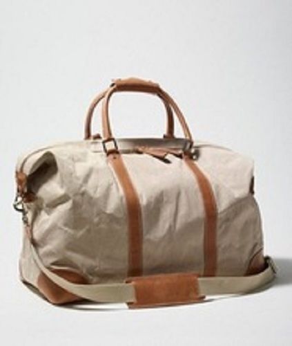 Very Spacious And Light Weight White Waxed Canvas Travel Bag For Unisex Uses