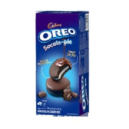  100% स्वादिष्ट और स्वादिष्ट Cadbury Oreo चॉकलेट पाई पैक साइज़ 180 g अतिरिक्त सामग्री: केक 