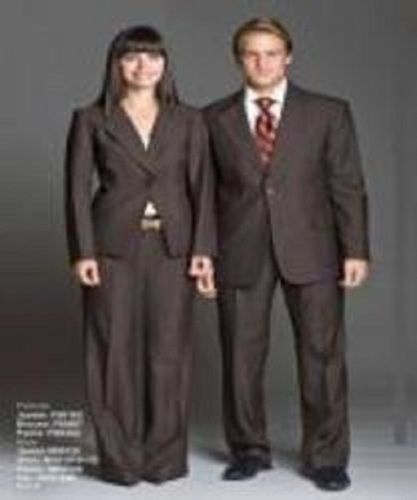 Brown Full Sleeves Regular Fit Plain Office Uniforms For Mens And Womens