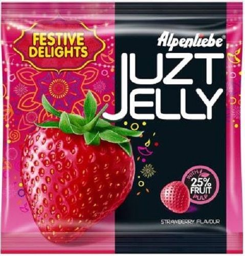 Delicious Alpenliebe Juzt Jelly Strawberry Candy With 25% Fruit Pulp