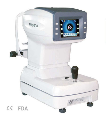 White Electric Auto Refractometer Machine Used In Laboratory(Plastic And Stainless Steel)