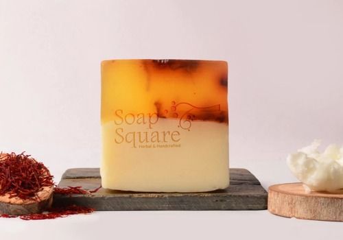 100% Herbal Kashmiri Saffron And Shea Butter Antifungal And Anti-Aging Body Bath Soap