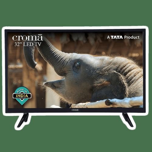 Black Scratch Resistant 2 Hdmi Ports And 2 Usb Ports 32 Inch Croma Hd Led Tv (Crell7369)