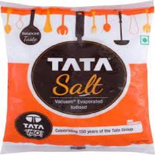 White Tata Salt Vacuum Evaporated Iodized For Food Cooking Pack Size 1 Kg