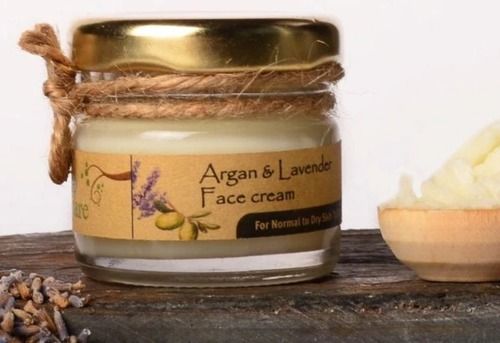 100% Herbal Argan And Lavender Face Cream For Normal To Dry Skin Types