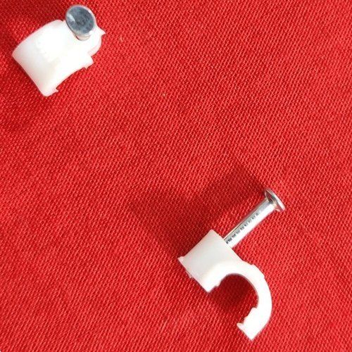 Suspension Clamps 10Mm Circle Nail Cable Clip To Organize Electrical Cable In Home And Offices