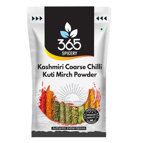 365 Spicery Kashmiri Coarse Chilli Kuti Mirch Powder 1 Kg With 12 Months Shelf Life 