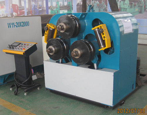 Blue & White Cnc Square Tube Automatic Profile Bending Machine