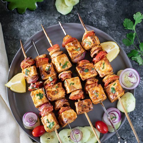 Frozen Ready To Eat Chicken Paneer Soya Achari Tikka