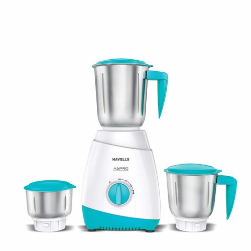 Plastic Body Havells Aspro Plus 500W Mixer Grinder With 3 Jars