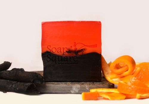 Bar Herbal Anti-Acne And Pimple Activated Charcoal And Orange Oil Detox Bath Soap