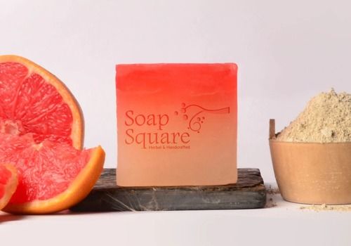 Herbal Handmade Zeolite Clay And Grapefruit Deep Cleansing, Detox Body Bath Soap