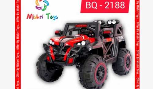 Red And Black Kids Battery Operated Toy Car Jeep(1-5 Year Age Group)