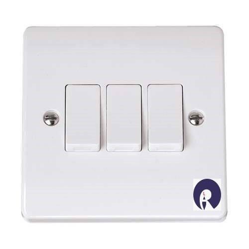 Modular White Color Electrical Switches For Home, Office And Commercial