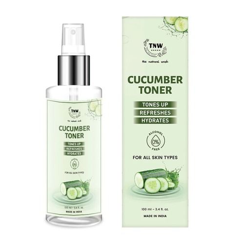 Safe To Use Herbal Cucumber Skin Toner And Makeup Remover With Peppermint And Aloe Vera