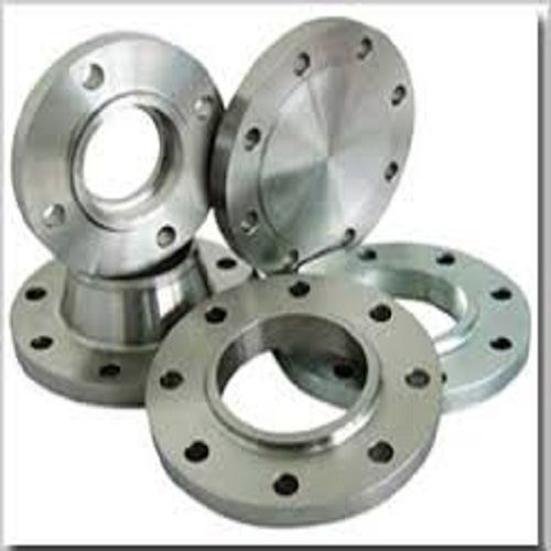 High Strength Corrosion Resistant Round Shape Silver Forged Flange Application: Pipe Fittings