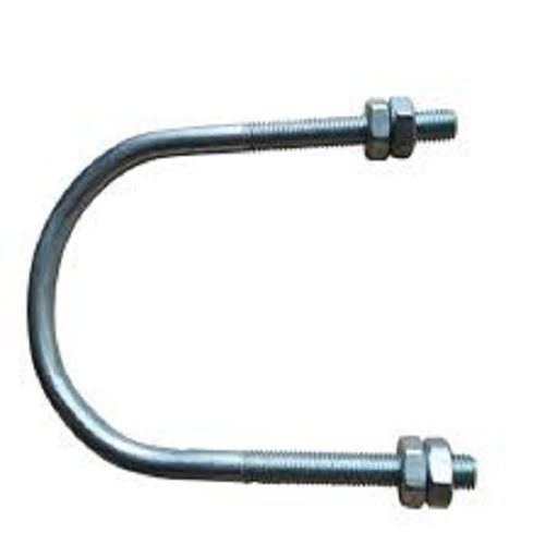 High Strength Corrosion Resistant Silver Color Stainless Steel U Bolts Dimensions: 5/16 Inch (In)