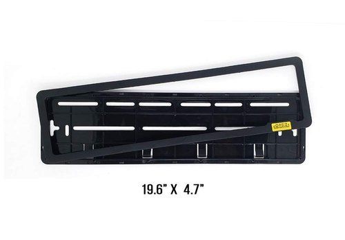 Plastic Hsrp Car Number Plate Frame In Black Color