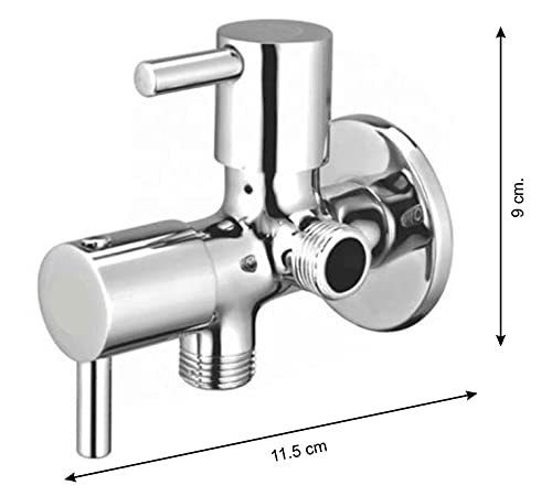 Brass Long Working Life Scratch Resistant Easy Installation Two Way Angle Cock