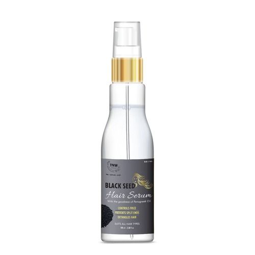 No Paraben Black Seed Hair Serum With Fenugreek, Olive, Almond And Banana Oil